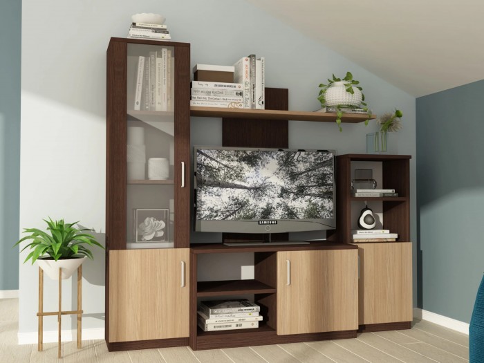 Секция Искра (венге/дъб амбер)